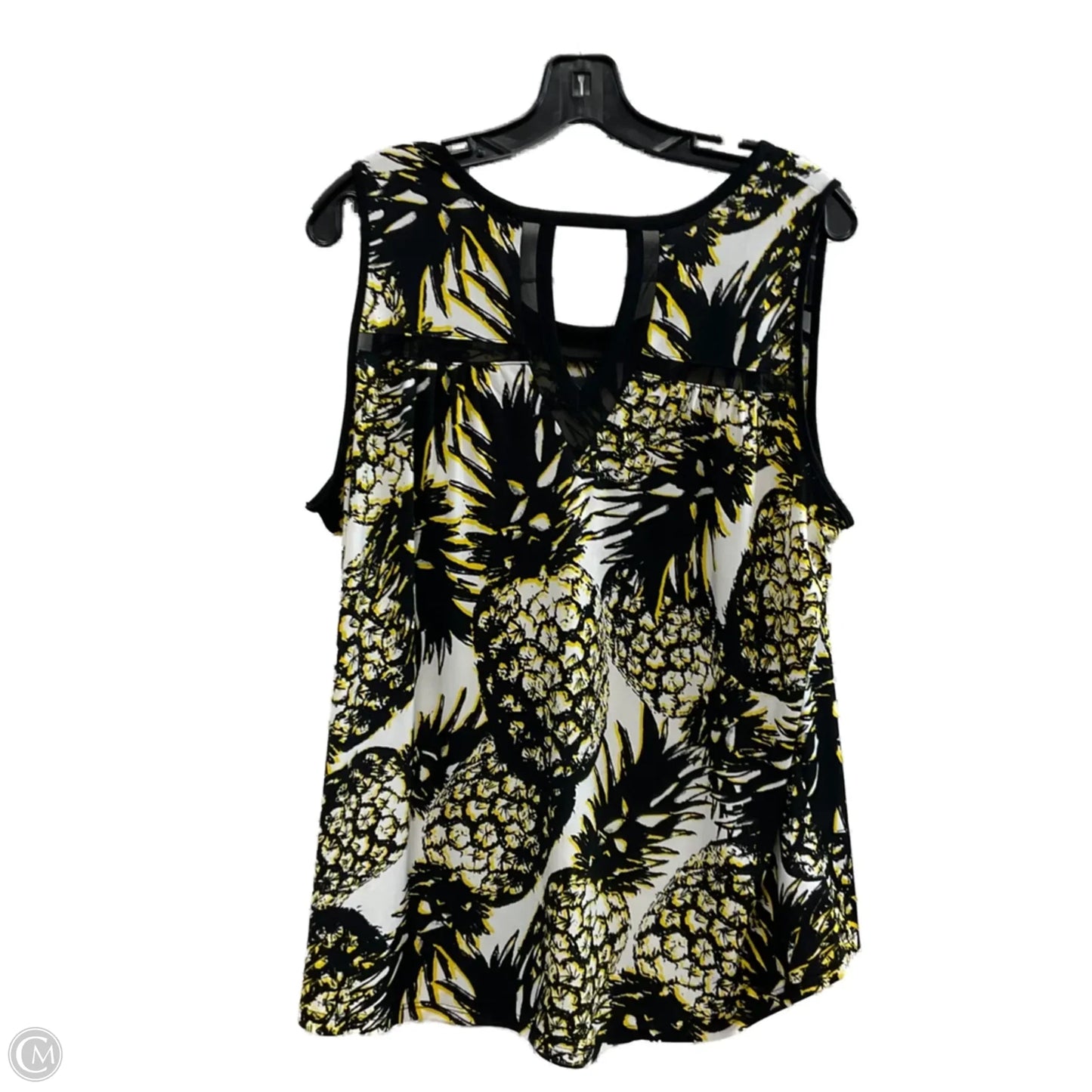 Blouse Sleeveless By Worthington In Black, Size: 1x