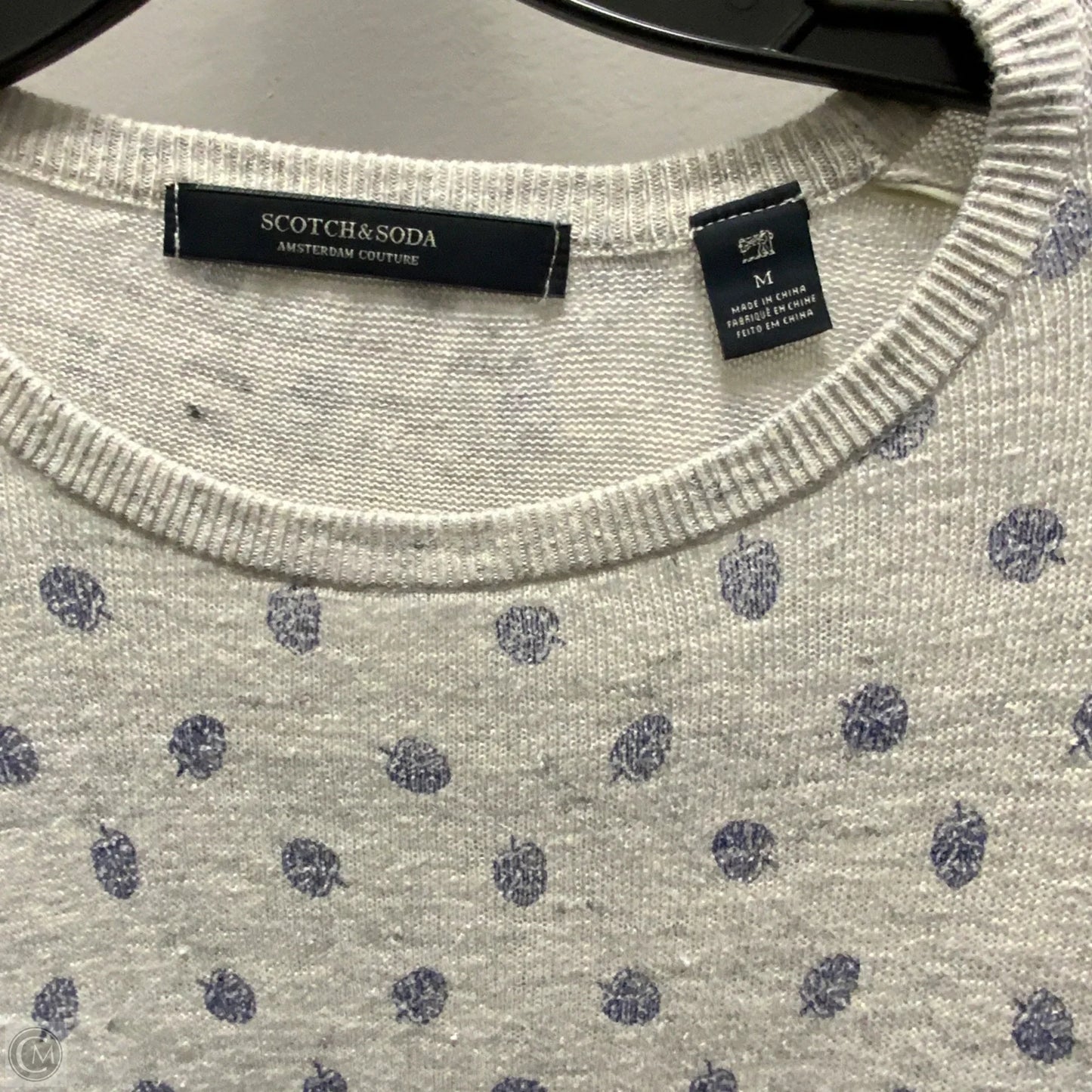 Top Long Sleeve By Scotch & Soda In Grey, Size: M