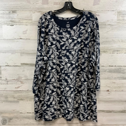 Tunic Long Sleeve By J. Jill In Blue, Size: 3x
