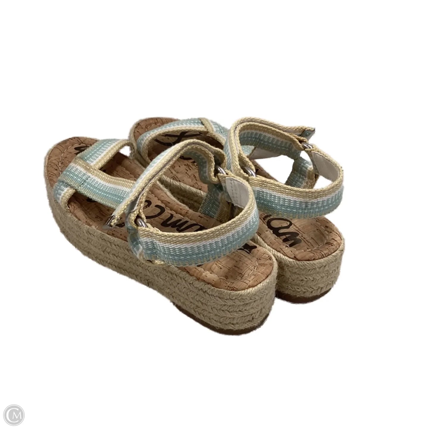 Sandals Heels Platform By Sam Edelman In Blue, Size: 8