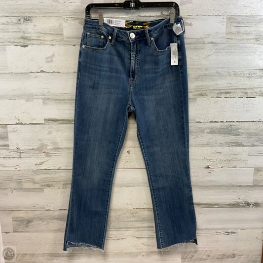 Jeans Cropped By Seven 7 In Blue Denim, Size: 10