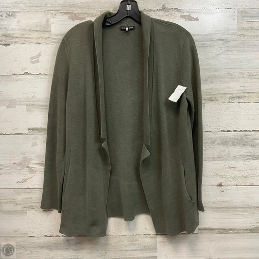 Sweater Cardigan By Eileen Fisher In Green, Size: Xs