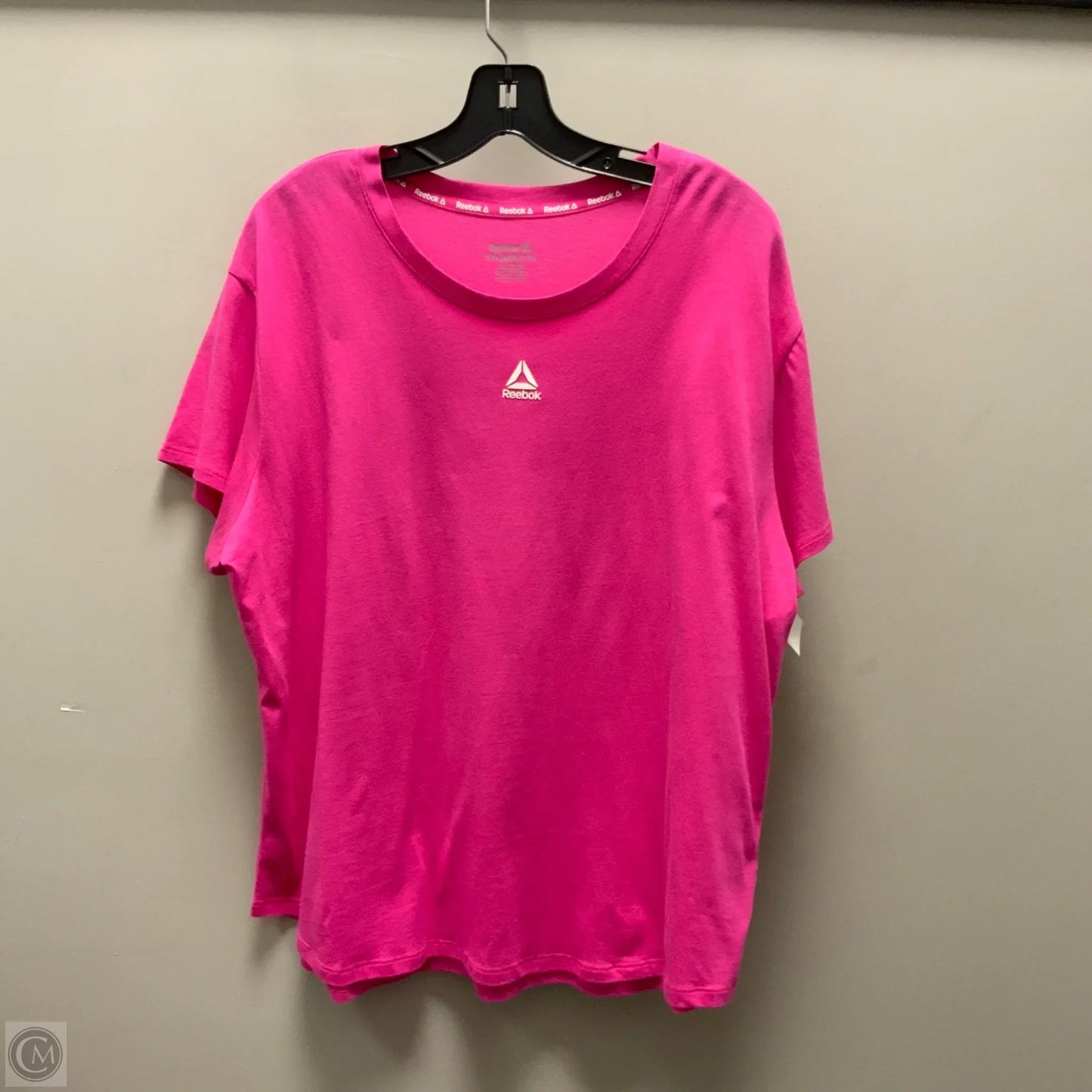 Athletic Top Short Sleeve By Reebok In Pink, Size: Xxl