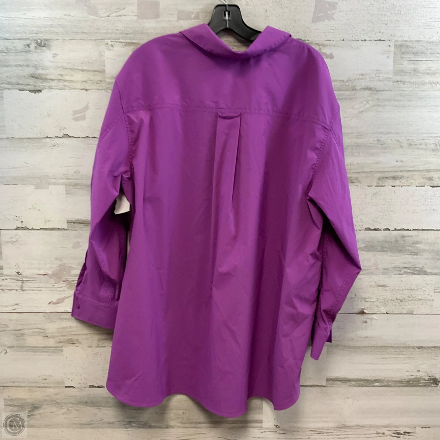 Blouse Long Sleeve By Athleta In Purple, Size: Xl