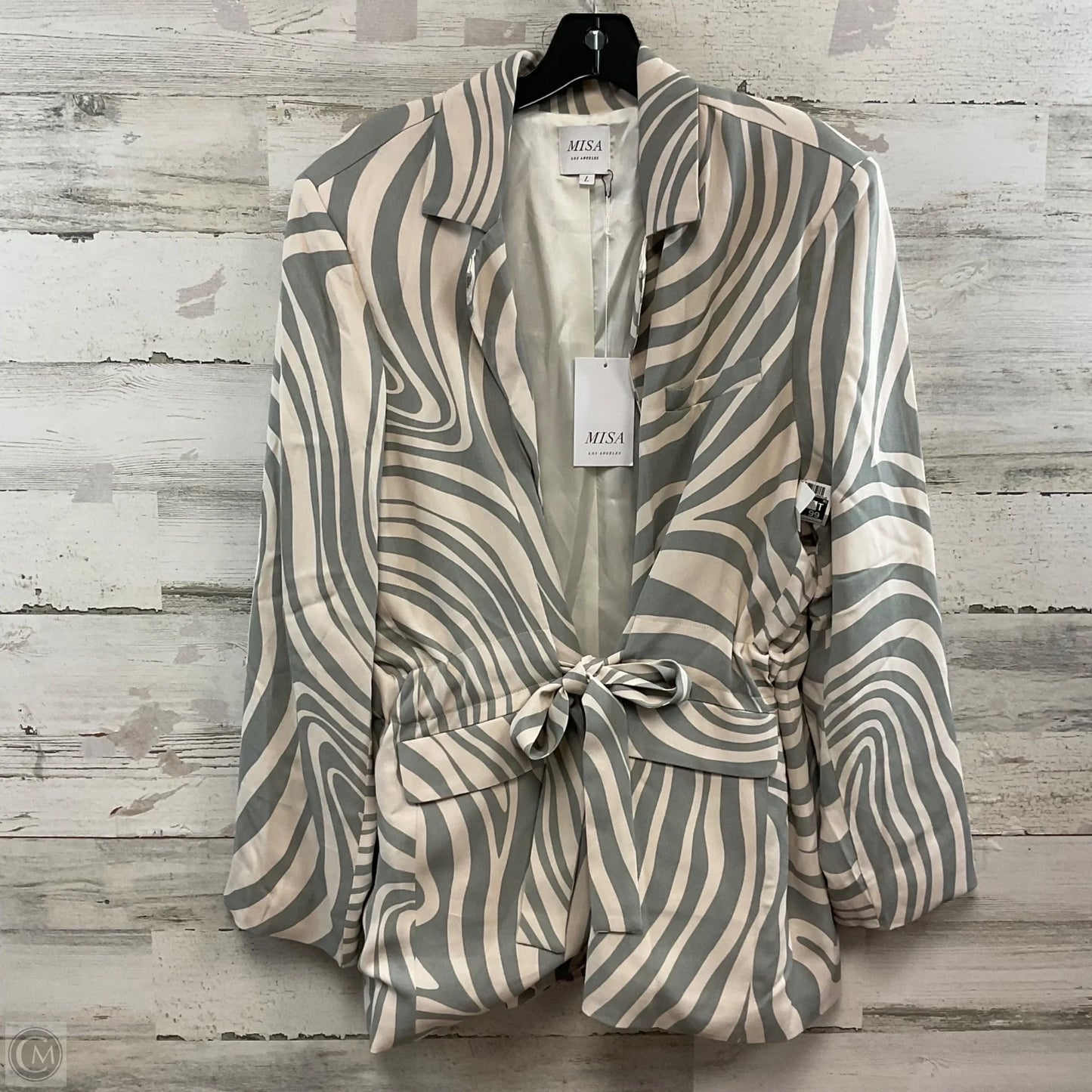 Blazer By MISA In Grey & Green, Size: L