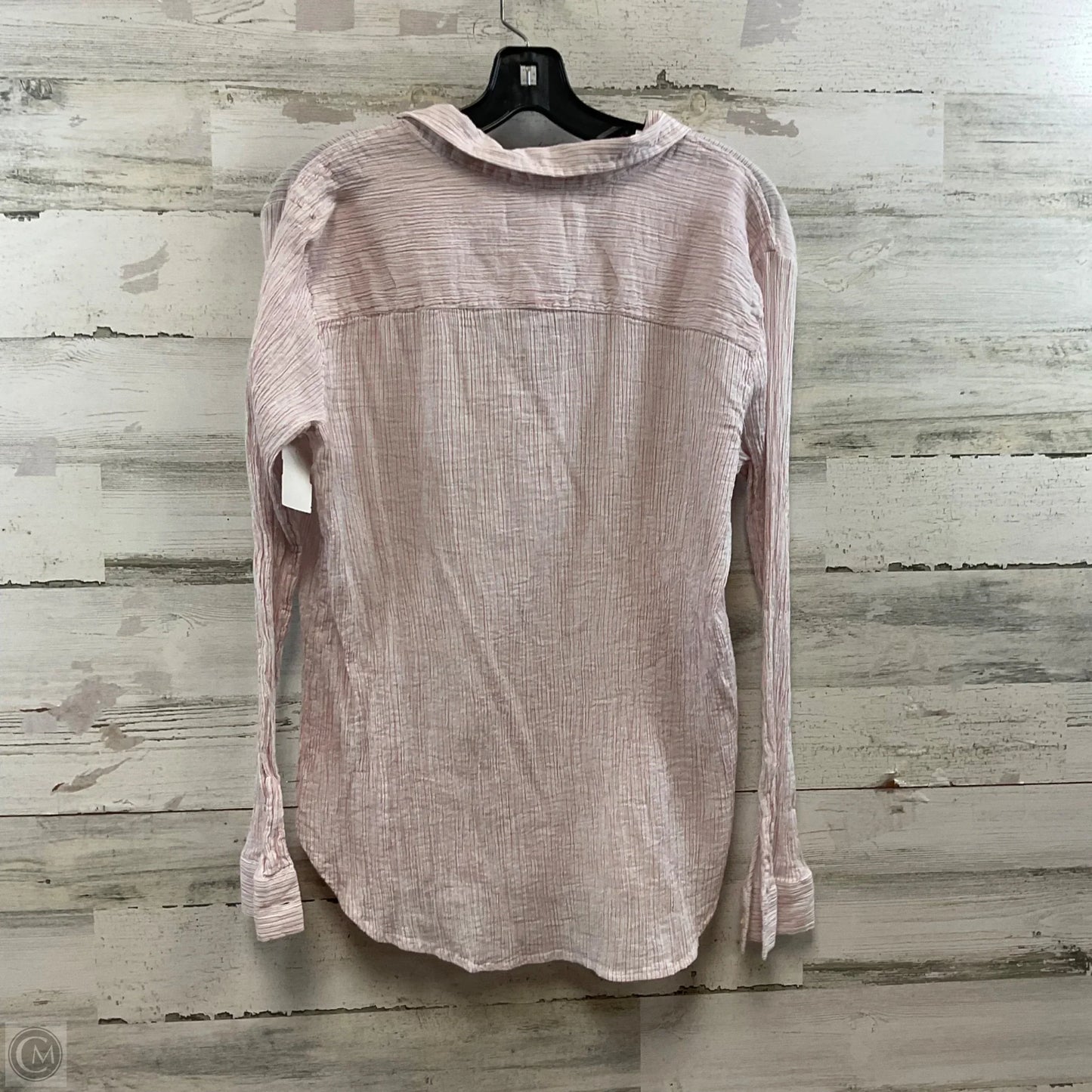 Blouse Long Sleeve By Loft In Red, Size: L