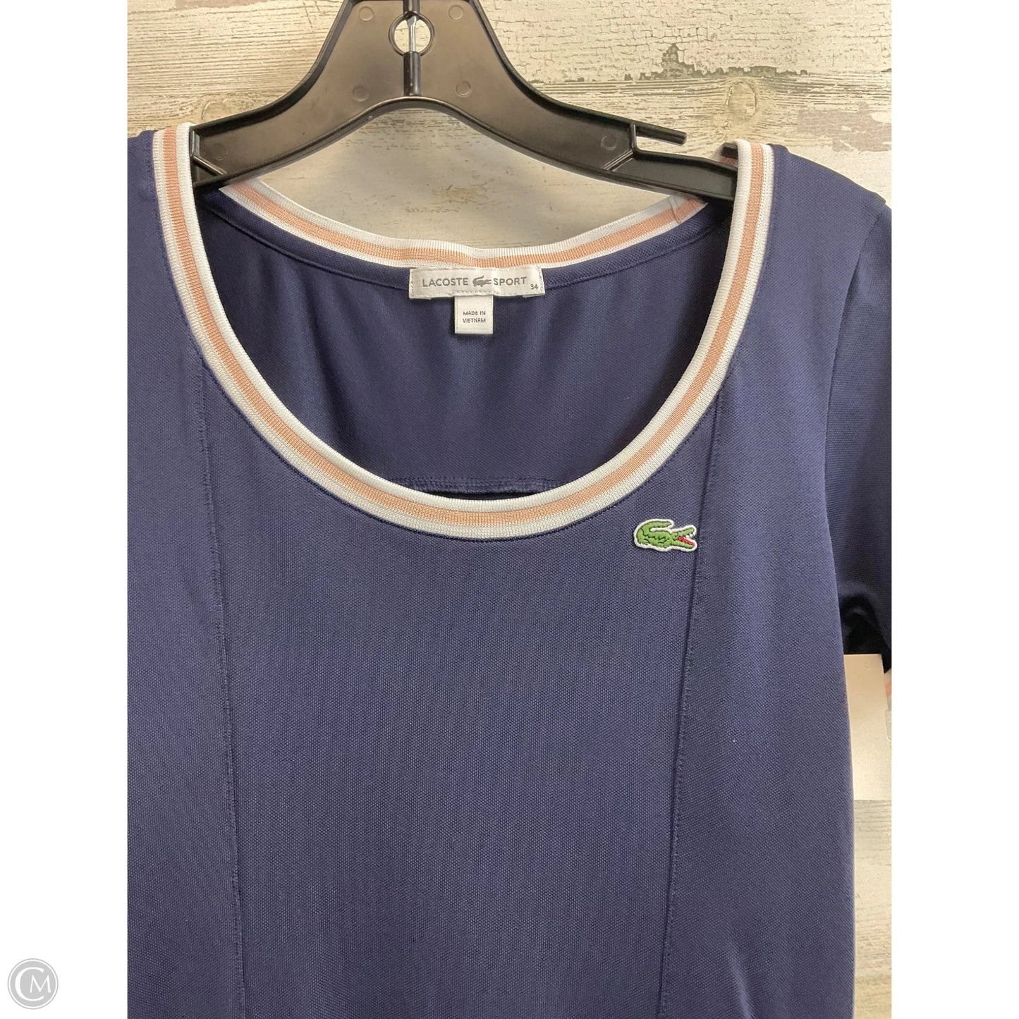 Athletic Dress By Lacoste In Blue, Size: Xs