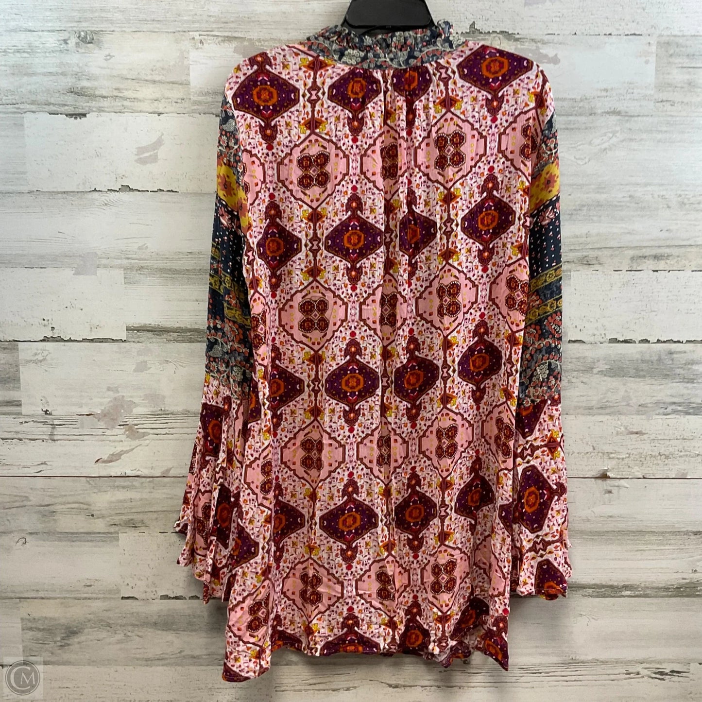 Blouse Long Sleeve By Umgee In Pink, Size: M