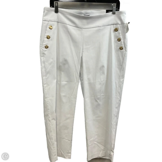 Pants Cropped By Jones New York In White, Size: 1x