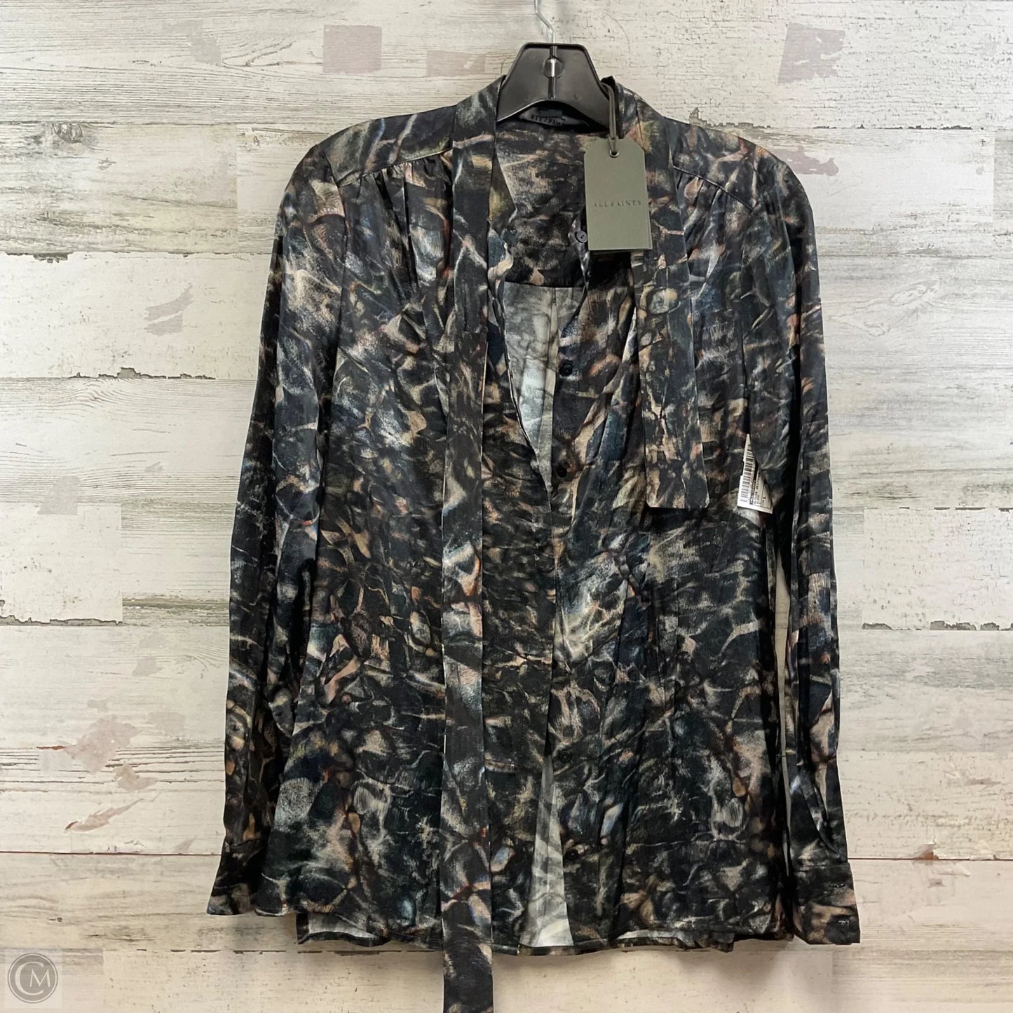 Blouse Designer By All Saints In Black, Size: S