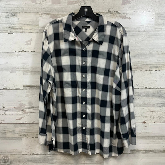 Blouse Long Sleeve By Talbots In Black, Size: 3x