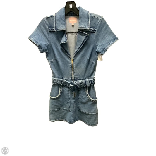 Romper By Mumu In Blue Denim, Size: Xs