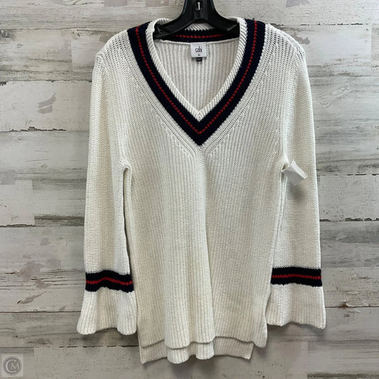 Sweater By Cabi In White, Size: Xs