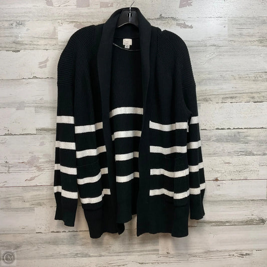 Sweater Cardigan By A New Day In Black, Size: L