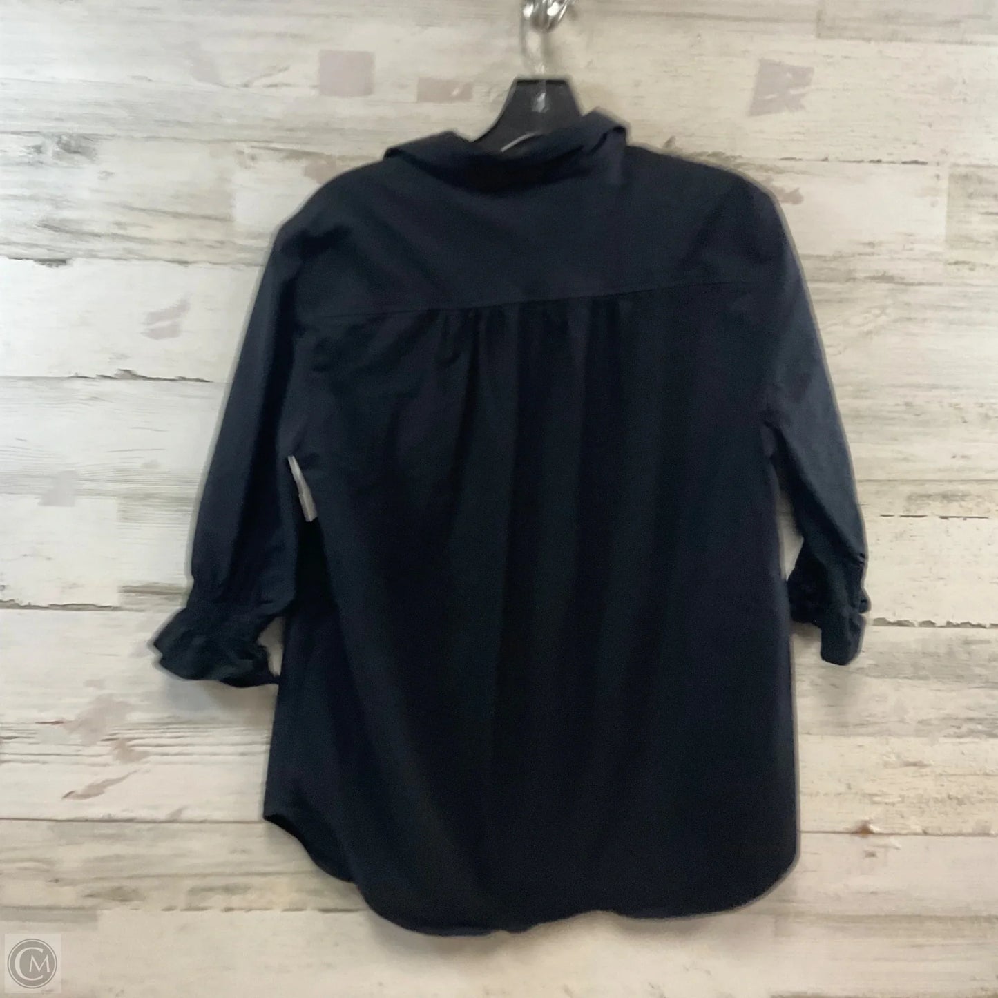 Blouse 3/4 Sleeve By FINLEY In Black, Size: M
