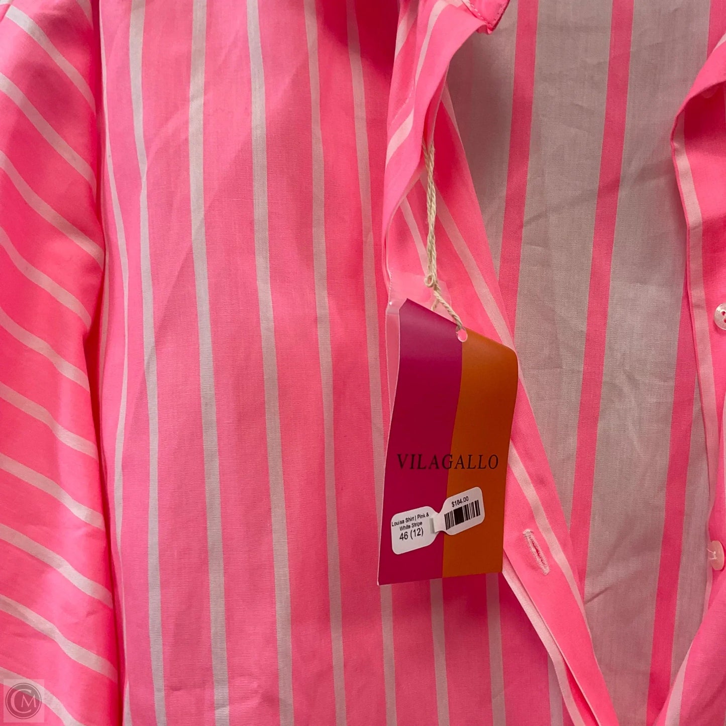 Blouse Long Sleeve By VILLAGALLO In Pink, Size: L