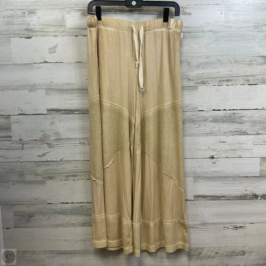 Pants Wide Leg By Pol In Tan, Size: M