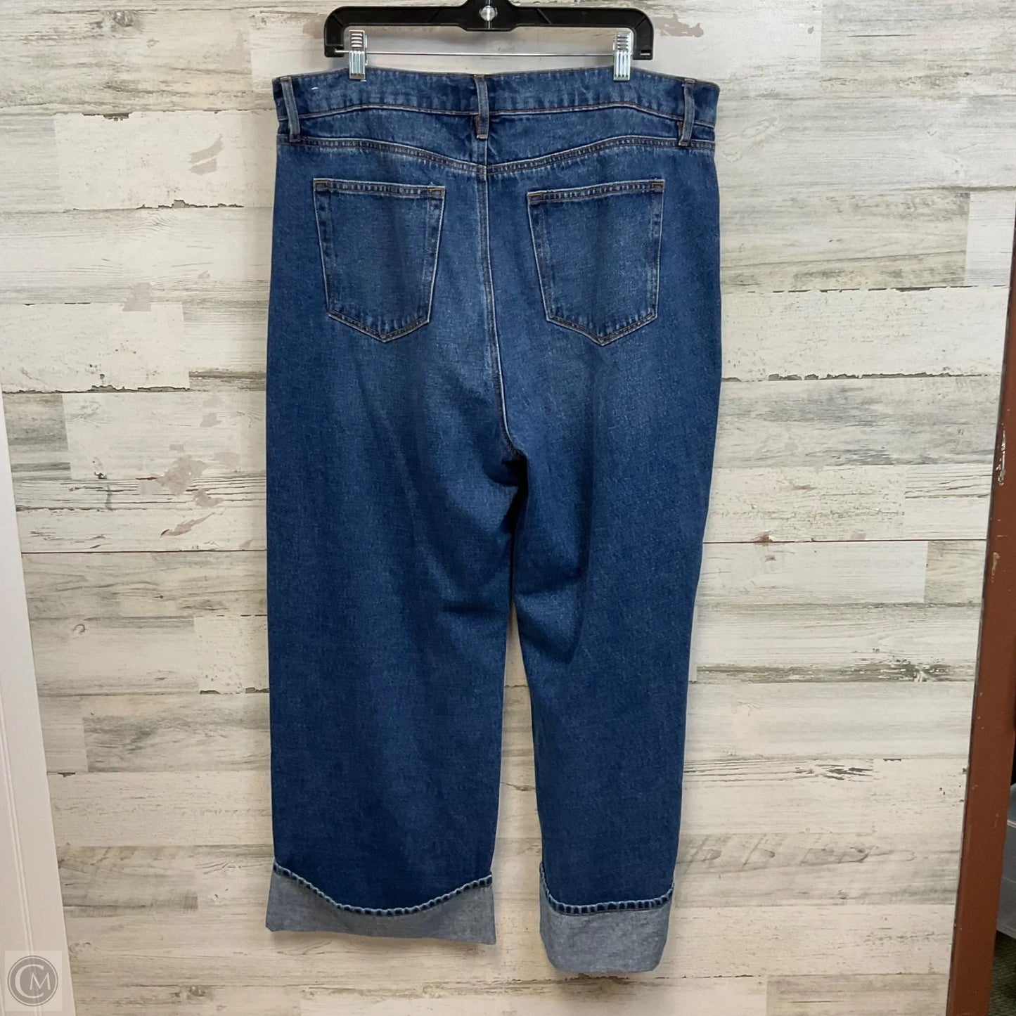 Jeans Wide Leg By Loft In Blue Denim, Size: 16