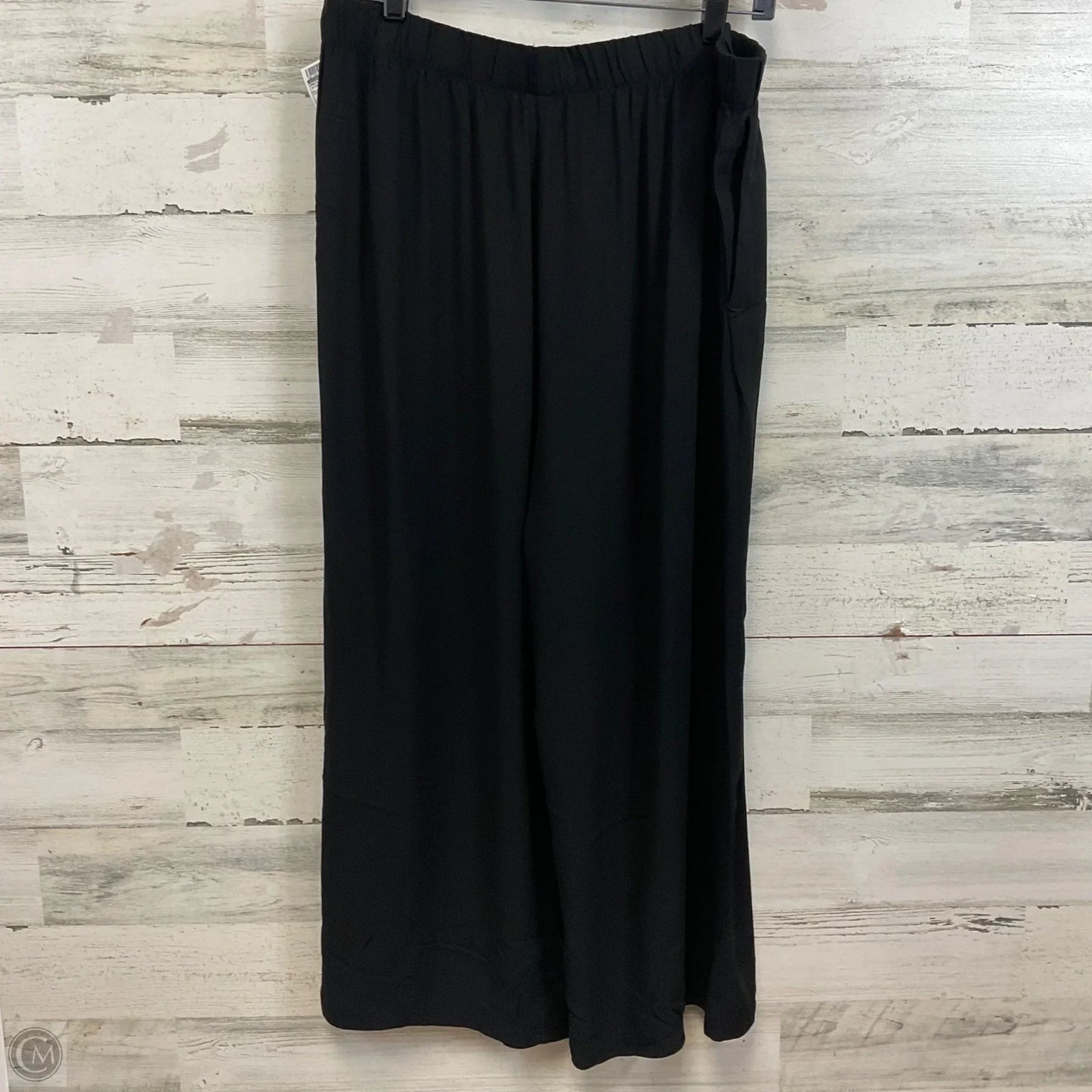 Pants Wide Leg By Eileen Fisher In Black, Size: L