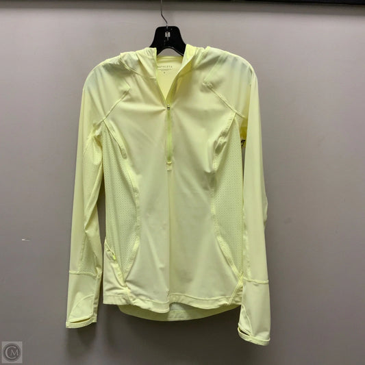 Athletic Top Long Sleeve Hoodie By Athleta In Yellow, Size: S