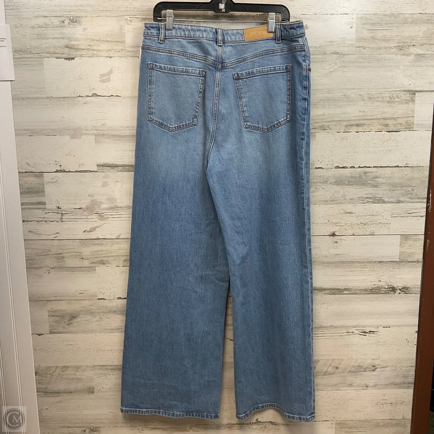 Jeans Wide Leg By Pink In Blue Denim, Size: 16