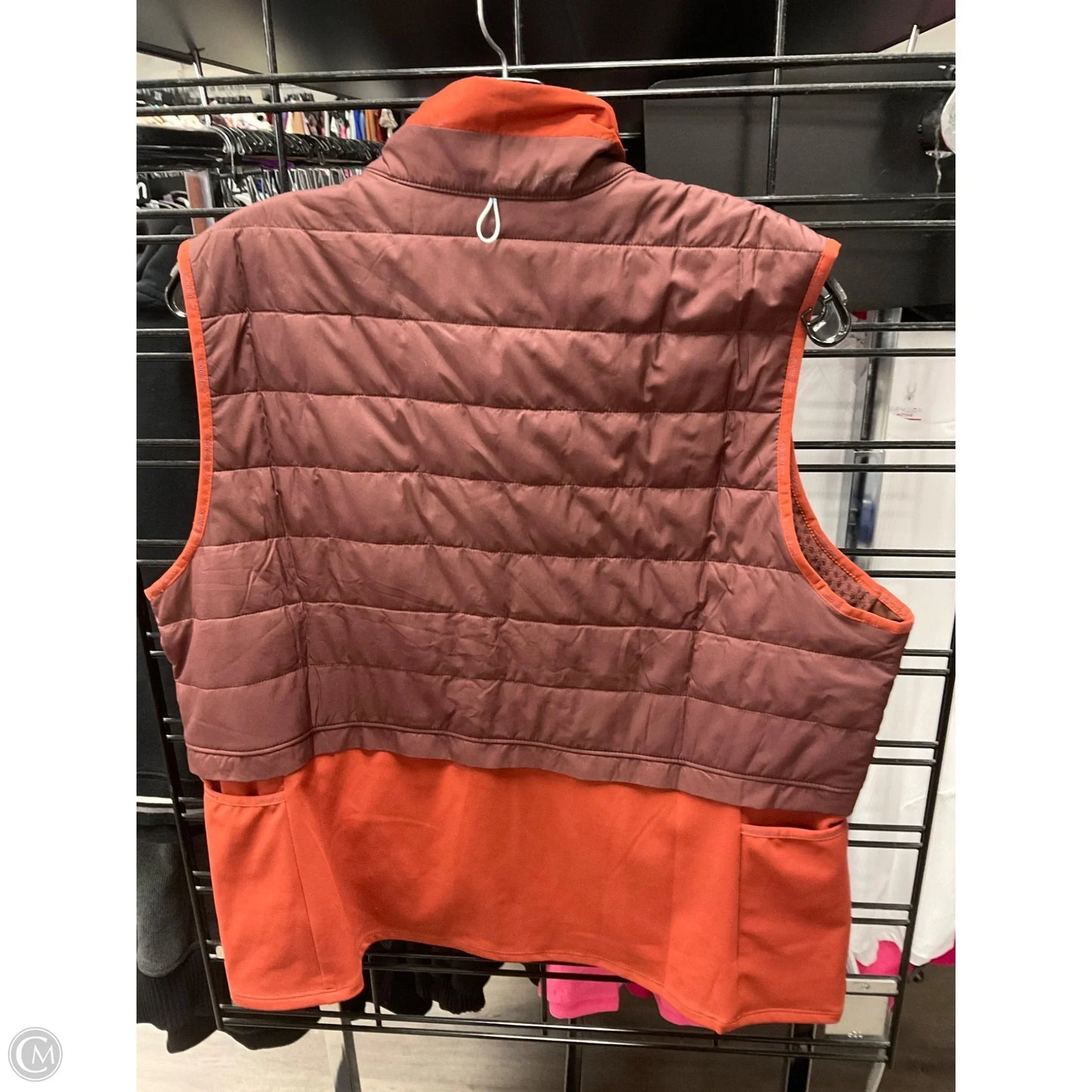 Vest Puffer & Quilted By Brooks In Brown, Size: Xl
