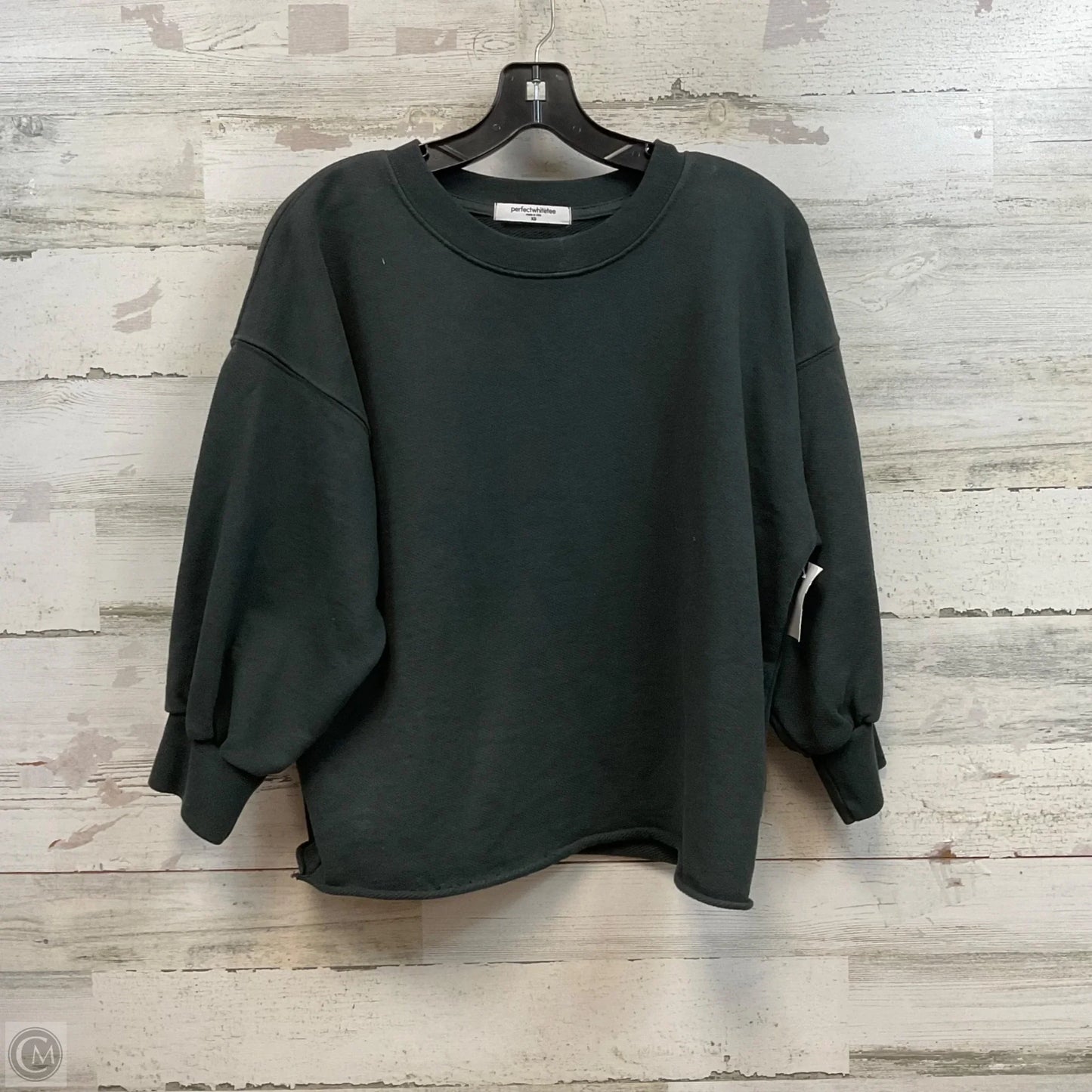 Sweatshirt Crewneck By Perfect White Tee In Grey, Size: Xs