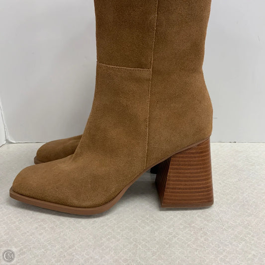 Boots Ankle Heels By Crown Vintage In Brown, Size: 10