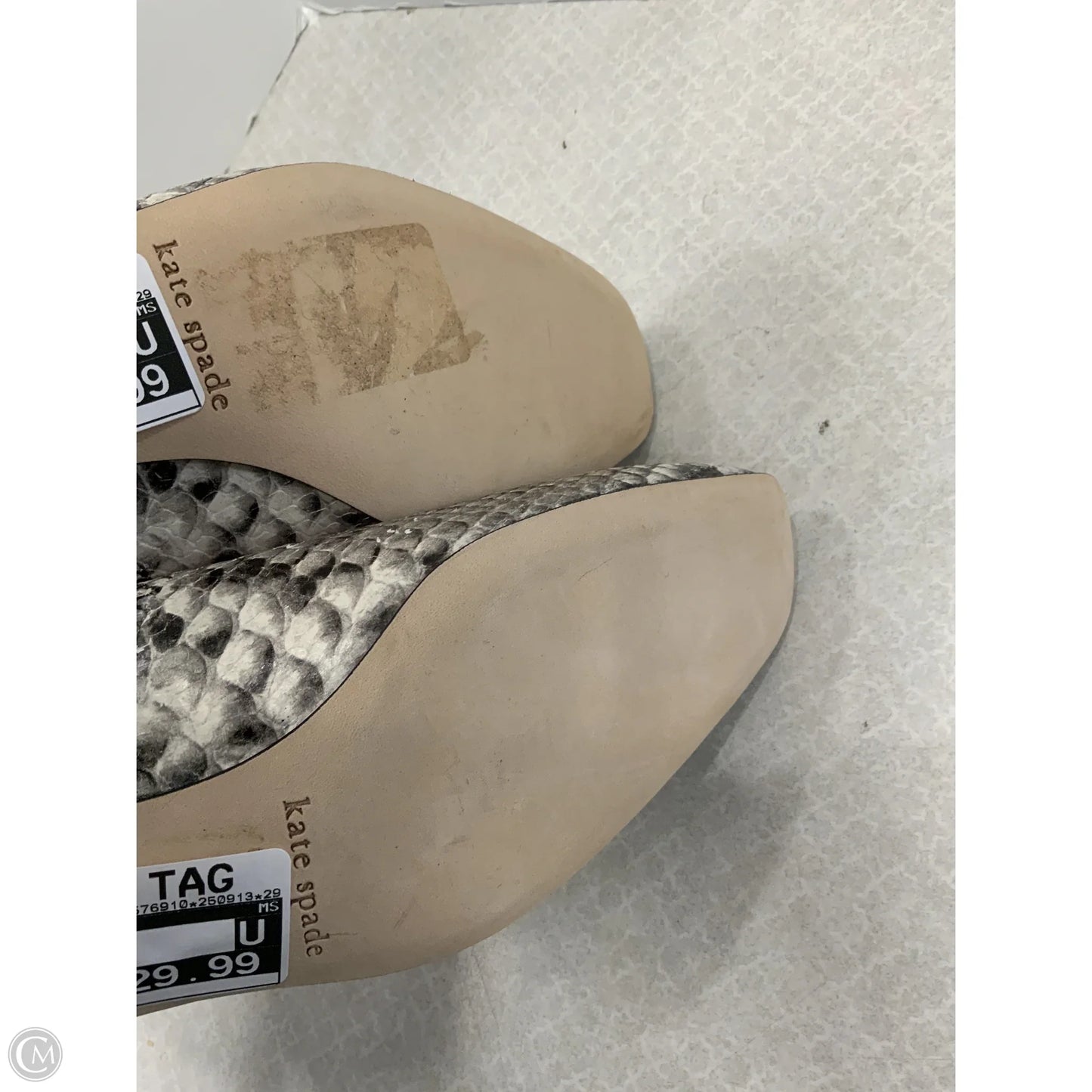 Shoes Designer By Kate Spade In Snakeskin Print, Size: 9