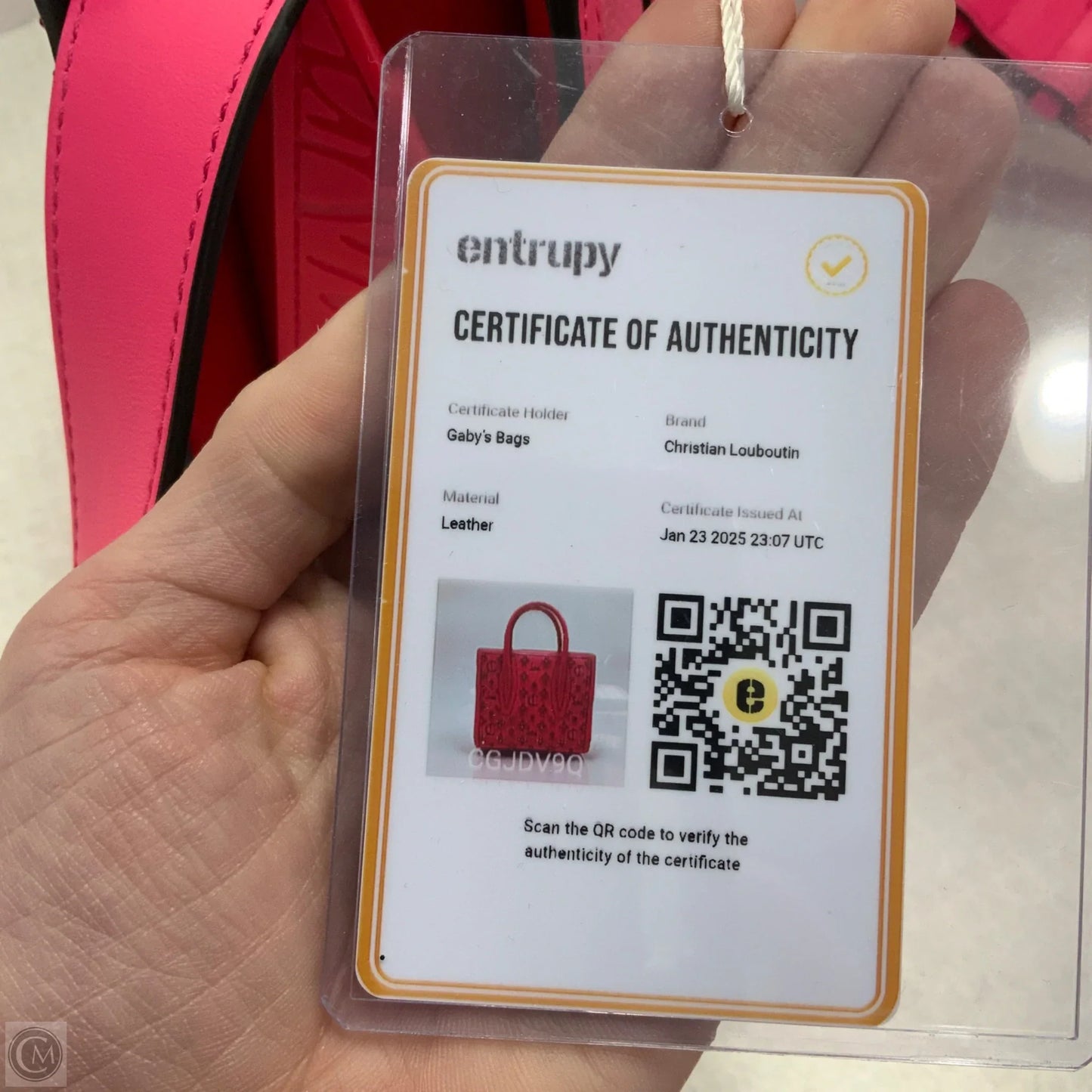 Handbag Luxury Designer By Christian Louboutin, Size: Small