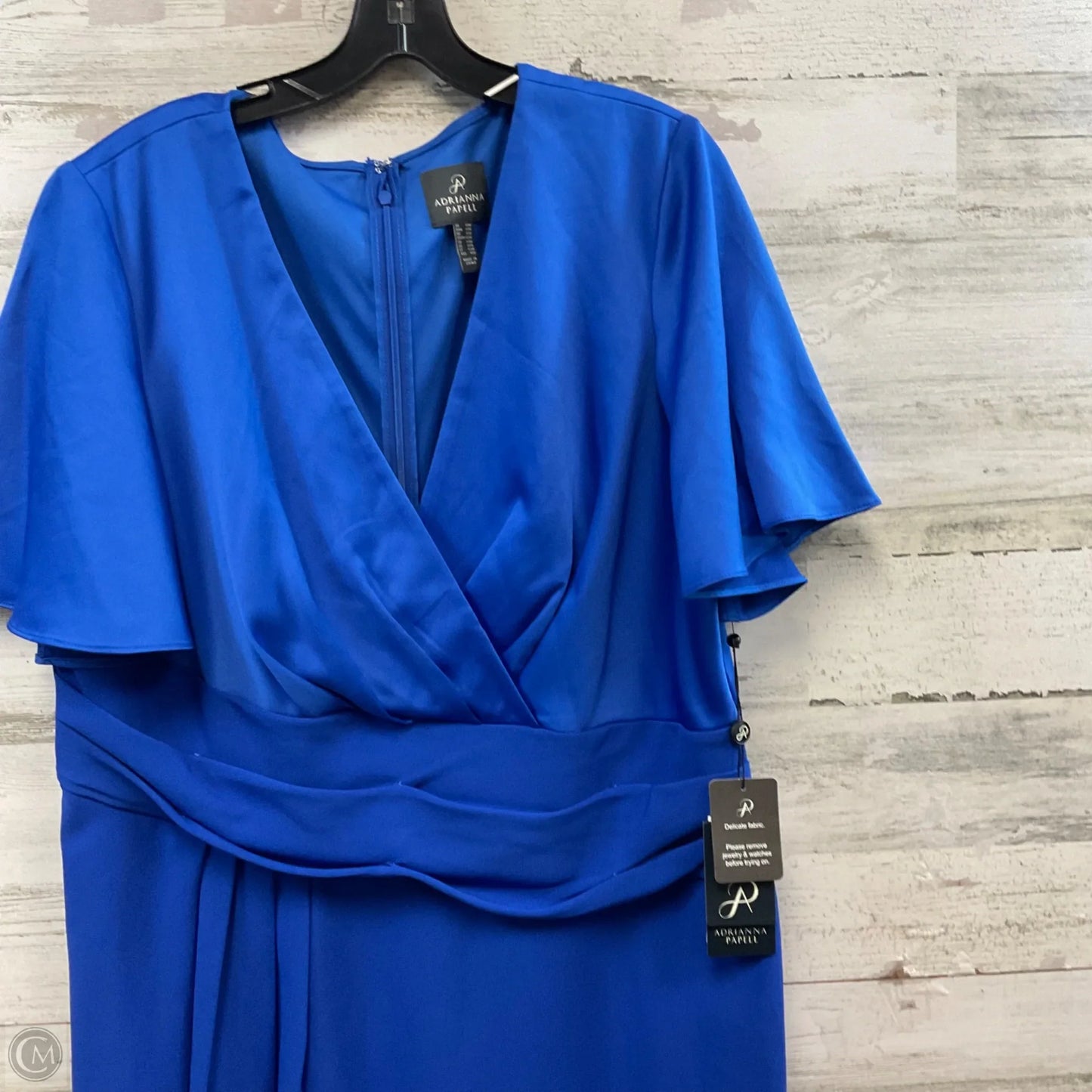 Dress Party Short By Adrianna Papell In Blue, Size: L