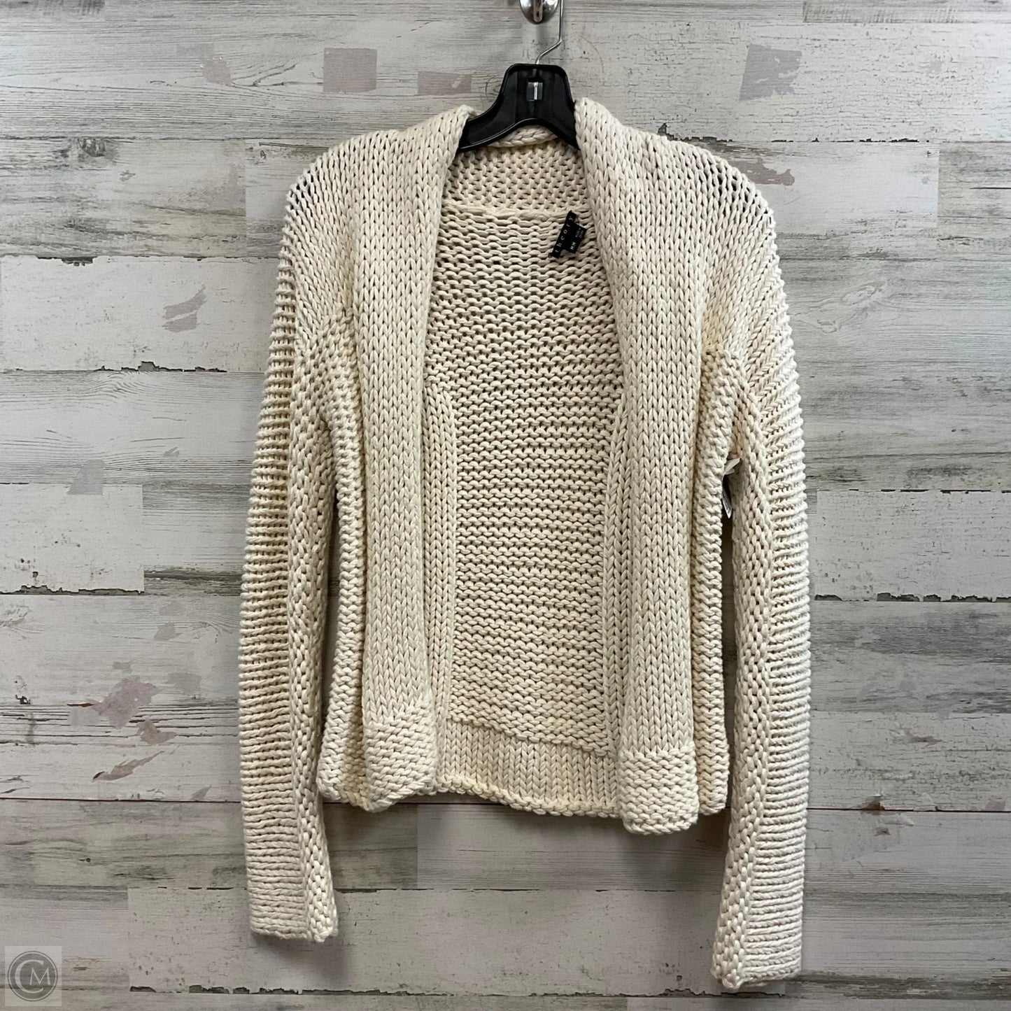 Sweater Cardigan By Theory In Cream, Size: M