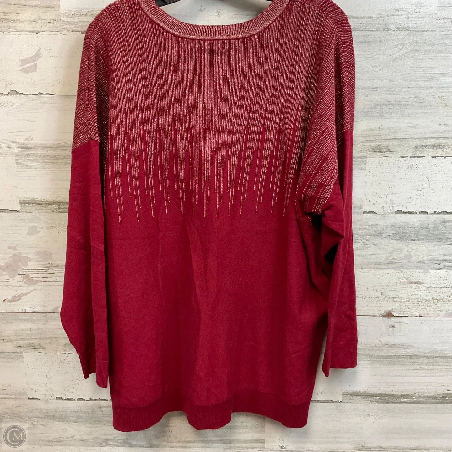 Sweater By Alfani In Red, Size: 3x