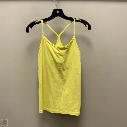 Athletic Tank Top By Nike Apparel In Yellow, Size: M