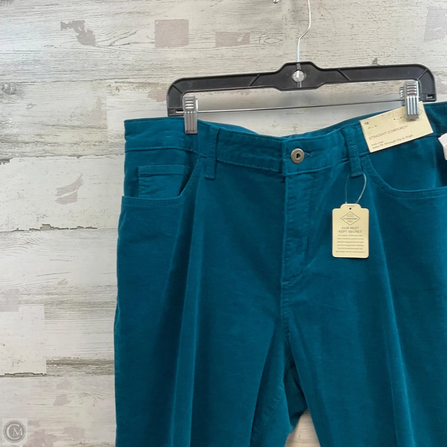 Pants Corduroy By St Johns Bay In Green, Size: 18