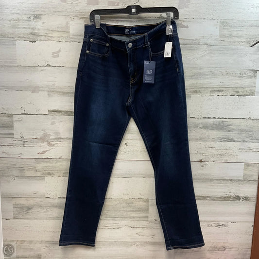 Jeans Straight By Gap In Blue Denim, Size: 8