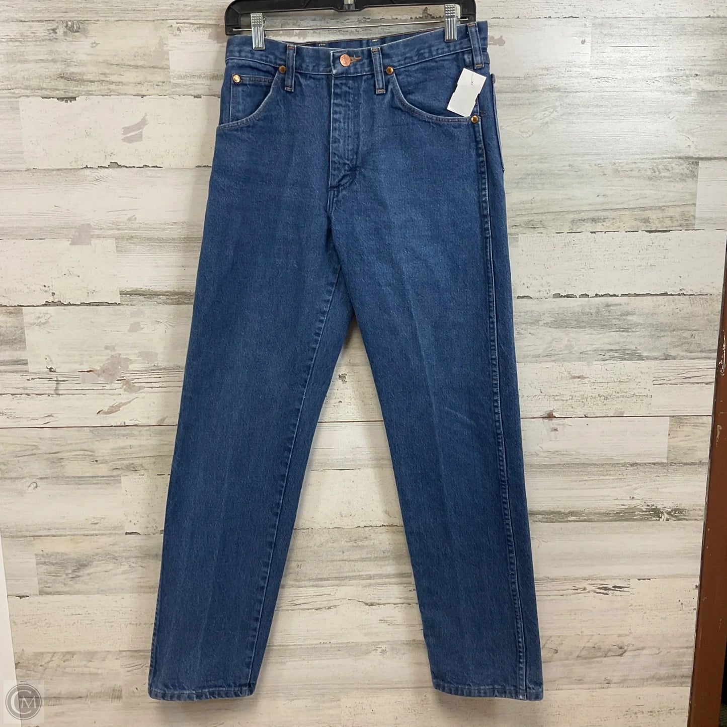 Jeans Boot Cut By Wrangler In Blue Denim, Size: 10