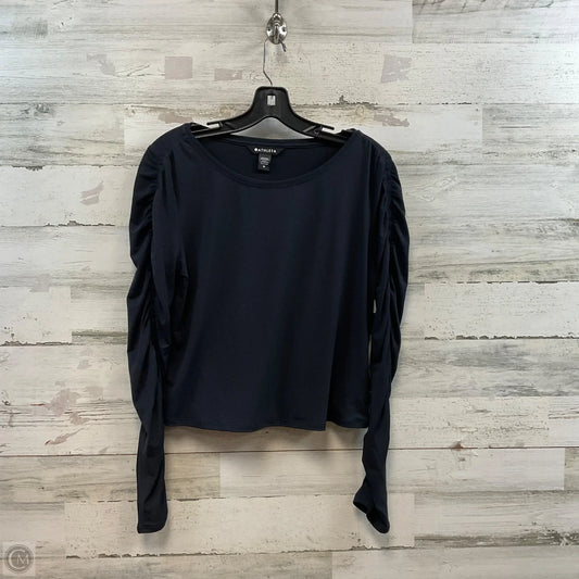 Top Long Sleeve By Athleta In Black, Size: M