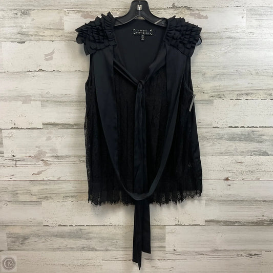 Blouse Sleeveless By Robert Rodriguez In Black, Size: 6