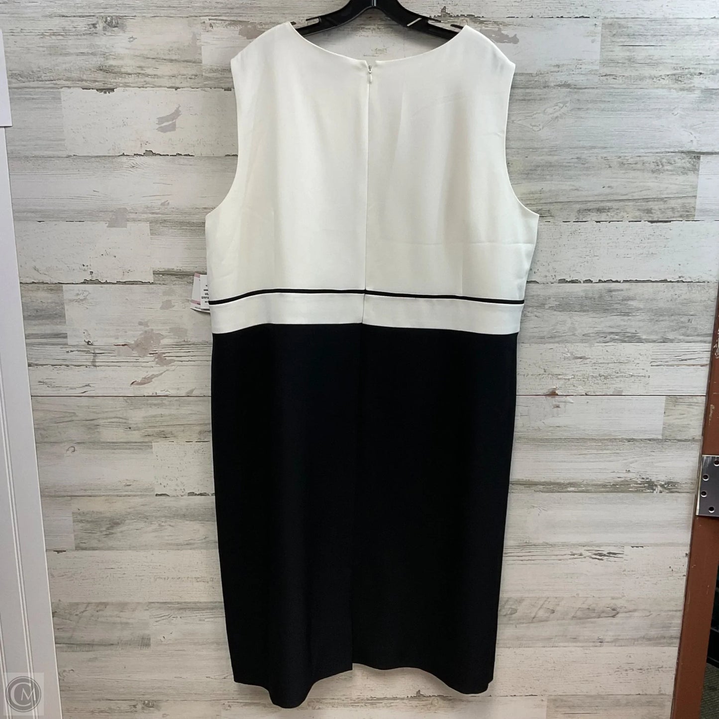 Dress Work By Kasper In Black & White, Size: 3x