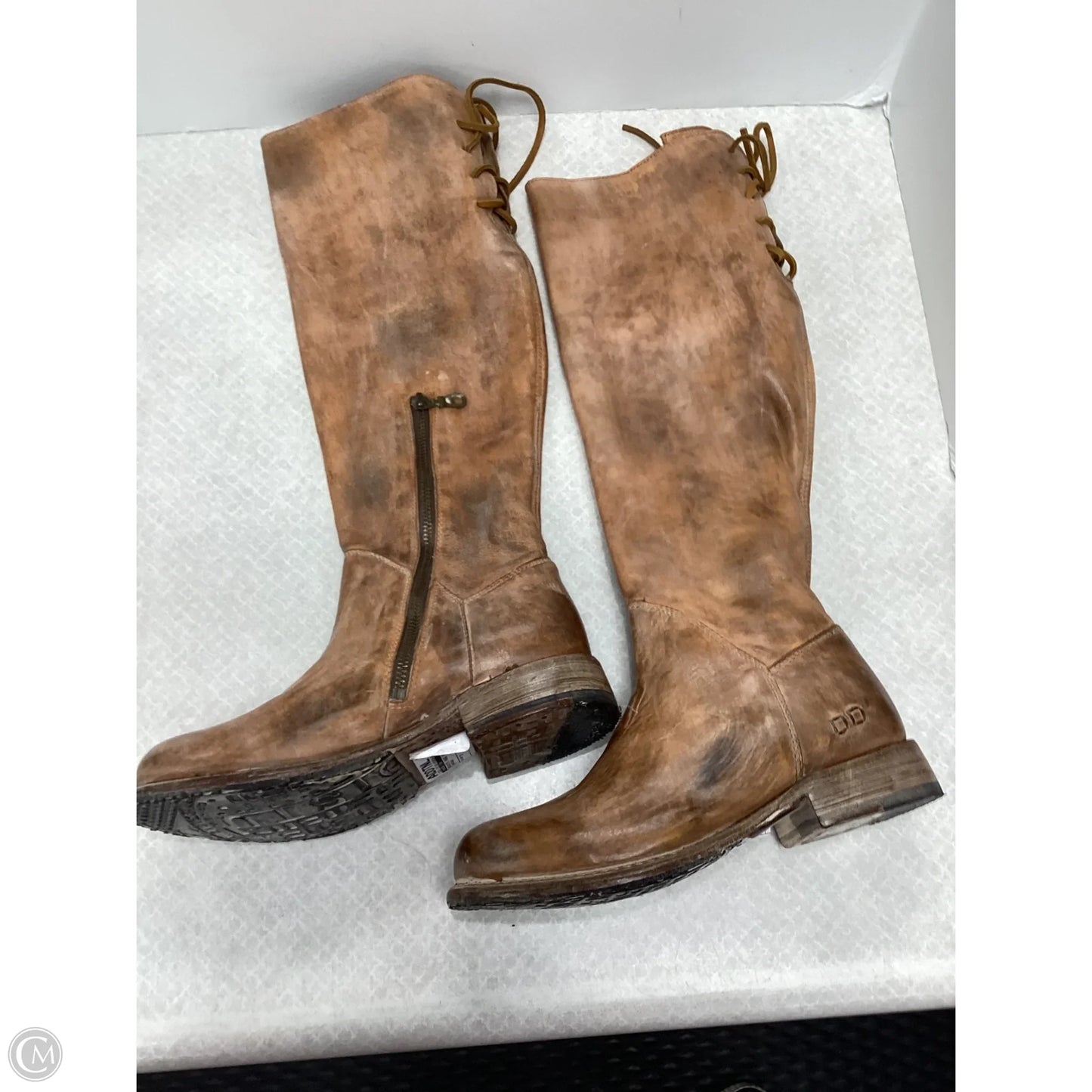 Boots Knee Flats By Bed Stu In Brown, Size: 7