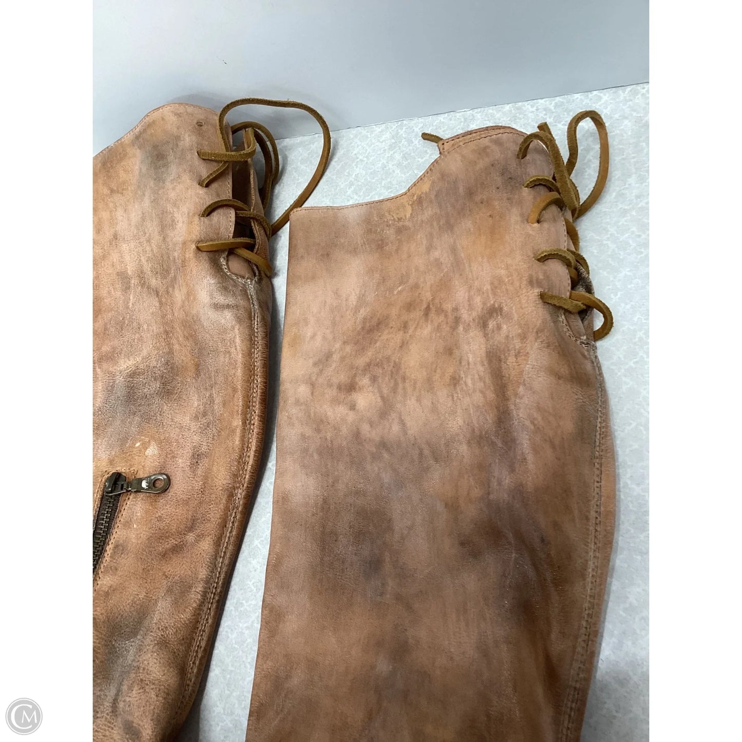 Boots Knee Flats By Bed Stu In Brown, Size: 7