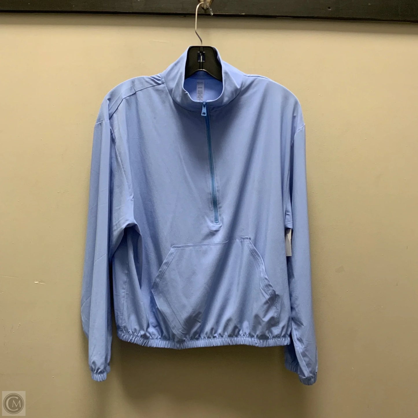 Athletic Top Long Sleeve Collar By Beyond Yoga In Blue, Size: Xs
