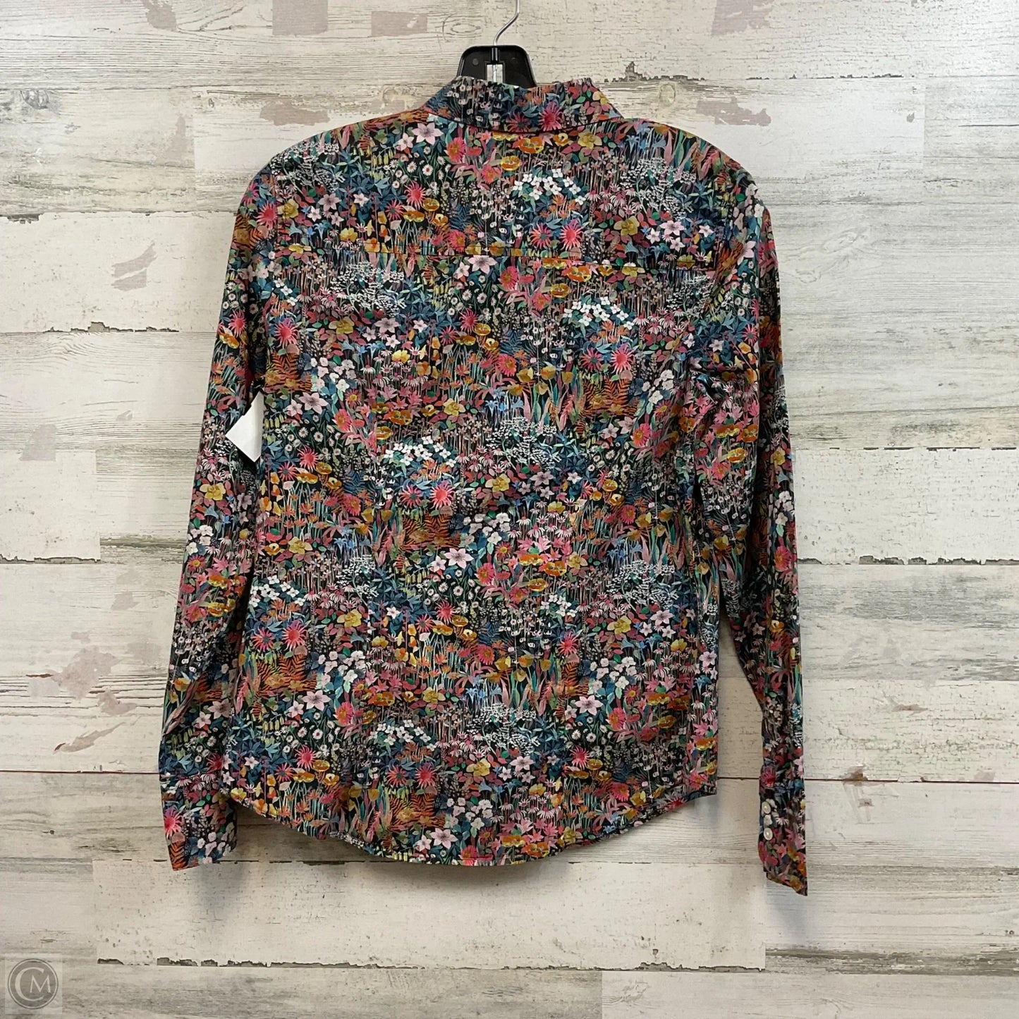 Blouse Long Sleeve By J. Crew In Blue, Size: S