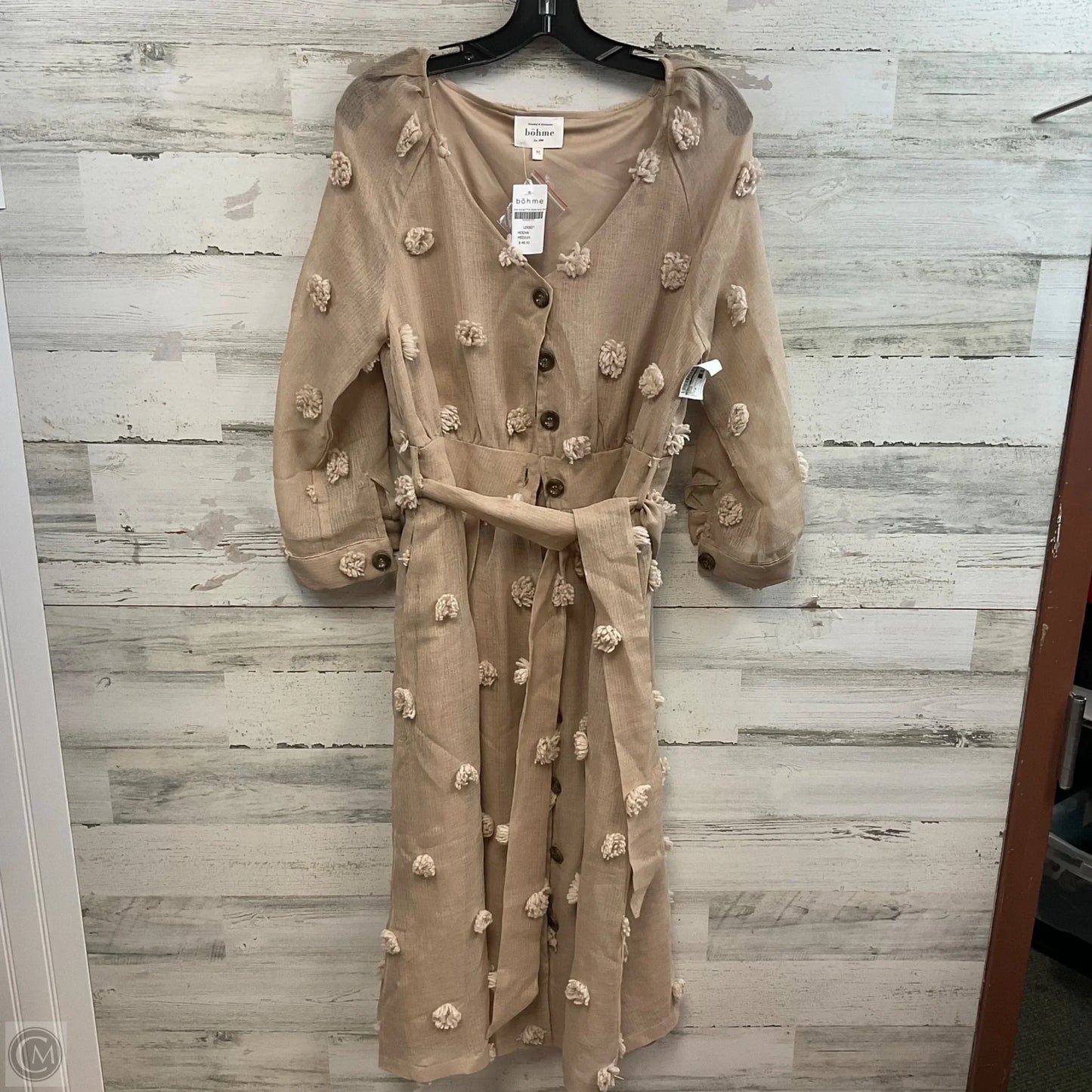 Dress Casual Midi By Bohme In Brown, Size: M
