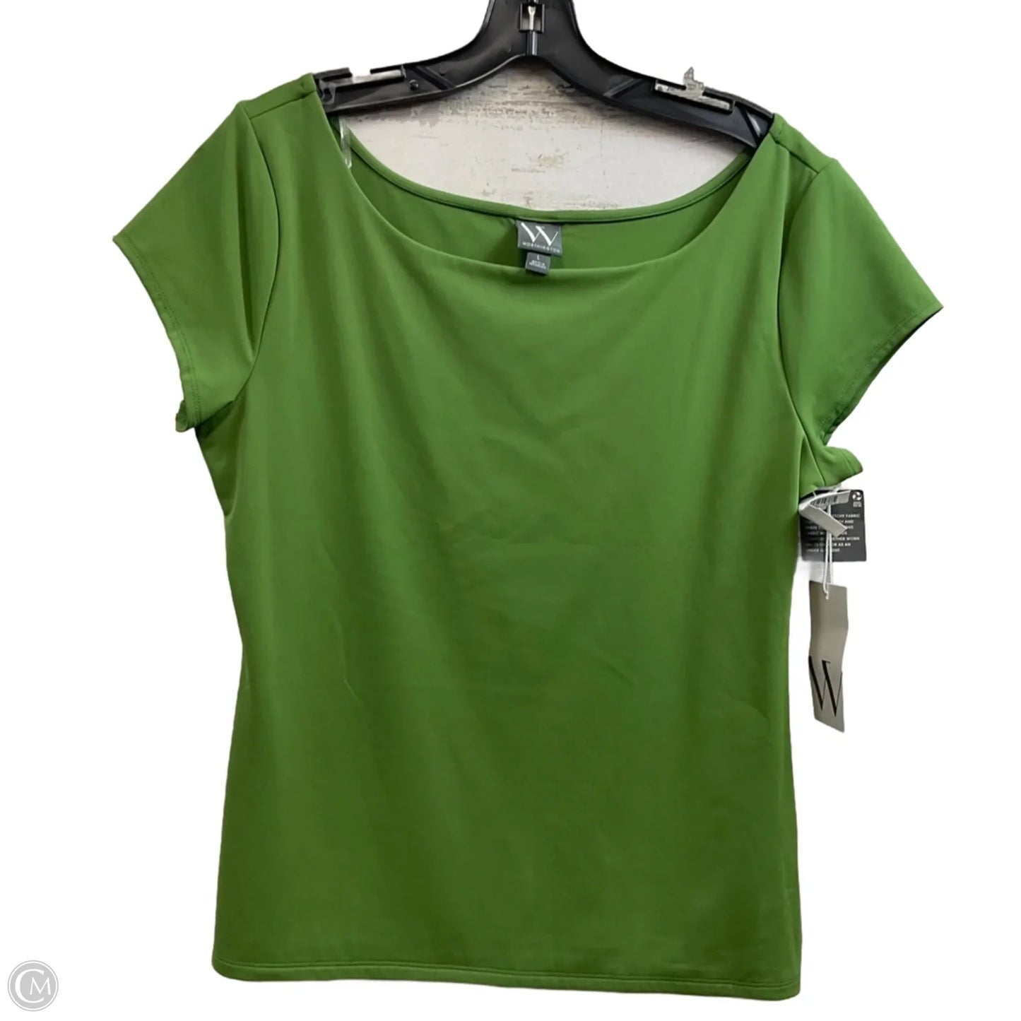 Top Short Sleeve By Worthington In Green, Size: L
