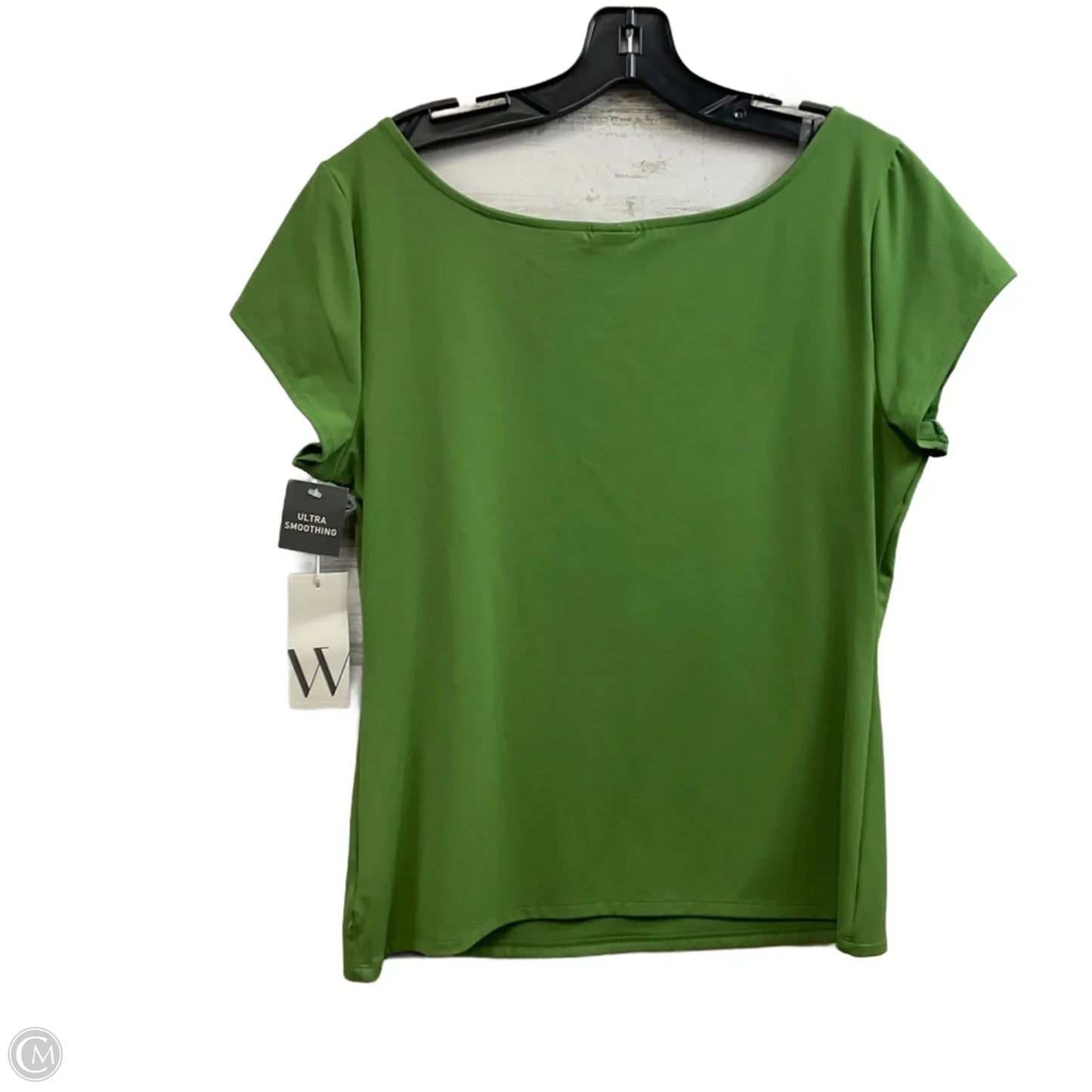 Top Short Sleeve By Worthington In Green, Size: L