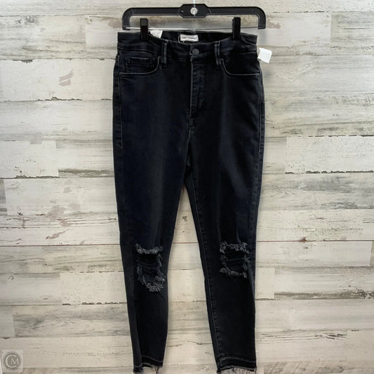 Jeans Skinny By Good American In Black Denim, Size: 6