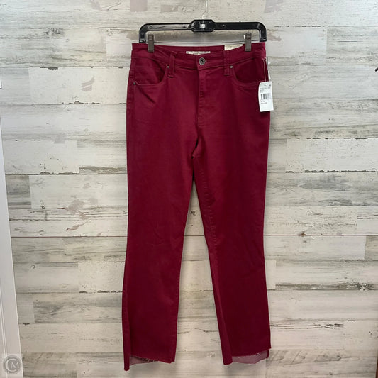 Jeans Flared By WHEATHERLY In Red Denim, Size: 6
