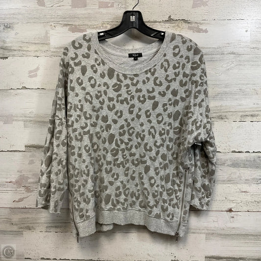 Top Long Sleeve By Rails In Grey, Size: Large